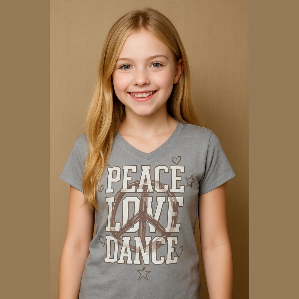 Canyon river blues size 14/16 girls graphic tee shirt grey
